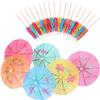 Black Duck Brand Paper Wood 4" Umbrella Drink Cocktail Picks view 1