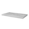 Natural Marble Stone Tray - Hand Carved, Polished Marble Bathroom Tray w/Non-Slip Rubber Pads  Compact Marble Vanity Tray in 3 Shapes - Versatile, Luxury Stone Tray for Bathroom, Kitchen & More view 1