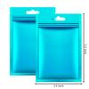 Hestya 200 Pieces Film Resealable Bags Polyester Odor Proof Bags Aluminum Foil Food Storage Metallic Flat Zipper Sealable Pouch for Small Business Candy Sample Packaging(8 x 13 cm,Blue) view 4
