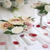 Floroom 500pcs Rose Petals Red Fake Faux Silk Flower Petals for Wedding Flower Girl Basket Aisle Scatter Sweetheart Table Centerpieces Party Confetti Bridal Shower Romantic Night Home Decoration view 2