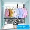 1 Piece 36 to 63 Inch Tension Rod, 1 Inch Diameter Spring Tension Shower Rod for Bathroom Bathtub Closet Shower Curtain Rods, Adjustable Room Divider view 3