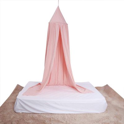 Multicolor Round Dome Hanging Bed Canopy Mosquito Net Curtain for Baby Kids Playing Home Decor.(Pink)