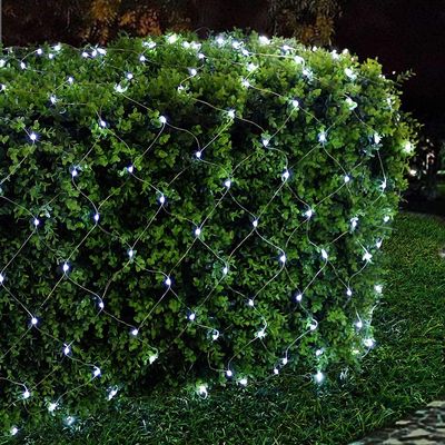 Kurt S. Adler 300-Light 6-Foot Starburst Cool White LED Net Light