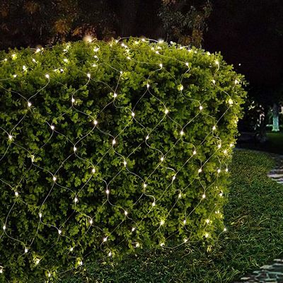 Kurt S. Adler 300-Light 6-Foot Starburst Warm White LED Net Light