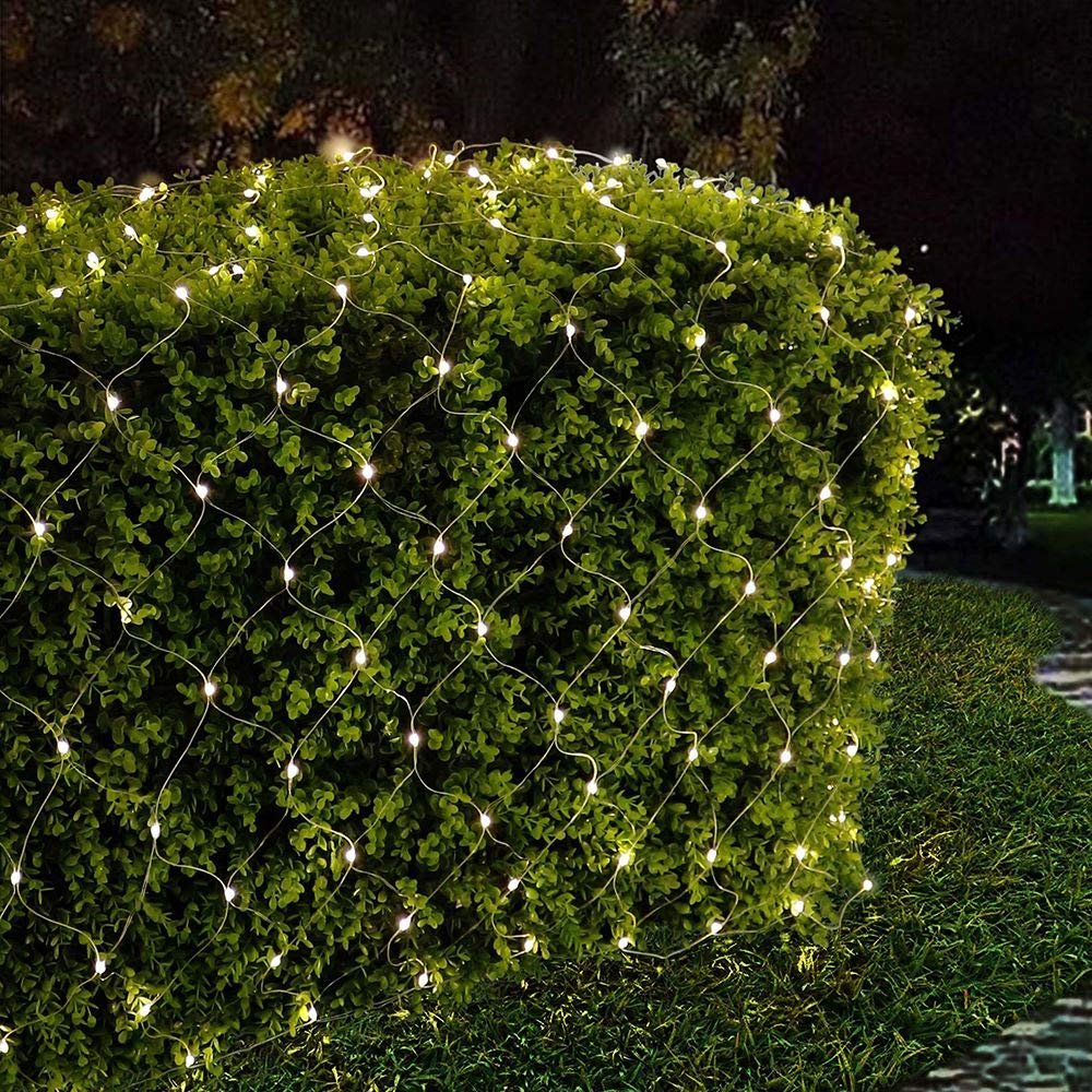 Kurt S. Adler 300-Light 6-Foot Starburst Warm White LED Net Light