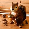 Bico Squirrel 8 inch Air Tight Cookie Jar, Hand Painted Ceramic Container, Dishwasher Safe view 4