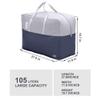 105L Clothing Storage Bags, 2pcs Comforter Storage Bags for Blankets and Quilts, Bedding, Sweaters, Pillows, Zippered Heavy Duty Extra Large Packing Bags for Moving view 3