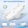 Elviros Cervical Memory Foam Pillows for Neck and Shoulder Pain, Ergonomic Orthopedic Sleeping Support Pillow for Side Sleepers, Back and Stomach Sleepers (Blue) view 3