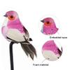 12PCS Artificial Simulation Feather Bird, Colorful Foam DecoBird for Plant Garden Home view 3