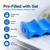 LotFancy 2PCS Contoured Freezer Packs for Breastmilk Bottle Storage, Lunch Box, Insulated Bags, Long Lasting Reusable Cool Packs for Beer Cans Soda, Camping Beach Picnic view 2