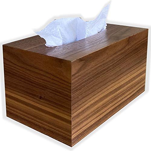 Hand Towel Box Cover and Dispenser Compatible with Kimberly Clark Kleenex Brand POP-UP Paper Hand Towel Box .Walnut