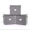 Covermates Keepsakes - Zip-Top Storage Box - Heavy Duty Polyester- Reinforced Handles - Stackable Design - Indoor Storage, Graphite view 1