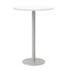 Olio Designs Pedestal Dining Table, 30" Dia, Designer White view 1