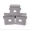 Covermates Keepsakes - Zip-Top Storage Box - Heavy Duty Polyester- Reinforced Handles - Stackable Design - Indoor Storage, Graphite view 1