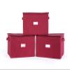 Covermates Keepsakes - Zip-Top Storage Box - Heavy Duty Polyester- Reinforced Handles - Stackable Design - Indoor Storage, Scarlett Red view 1