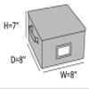 Covermates Keepsakes - Zip-Top Storage Box - Heavy Duty Polyester- Reinforced Handles - Stackable Design - Indoor Storage, Graphite view 2