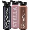 Personalized Water Bottle with Straw Lid, 40 Oz. & 9 Colors - Gifts for Him, Birthday Gifts for Women | Custom Stainless Steel Sports Water Bottle w/Name, Text - Double Wall Insulated view 1