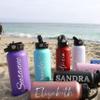 Personalized Water Bottle with Straw Lid, 40 Oz. & 9 Colors - Gifts for Him, Birthday Gifts for Women | Custom Stainless Steel Sports Water Bottle w/Name, Text - Double Wall Insulated view 3