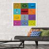 Trends International Netflix Stranger Things - Minimalist Icons Wall Poster, 22.375" x 34", White Framed Version view 2