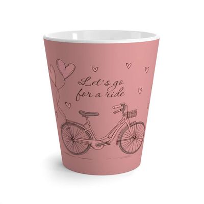 Let's Go For A Ride Behr Coral Rose Latte mug