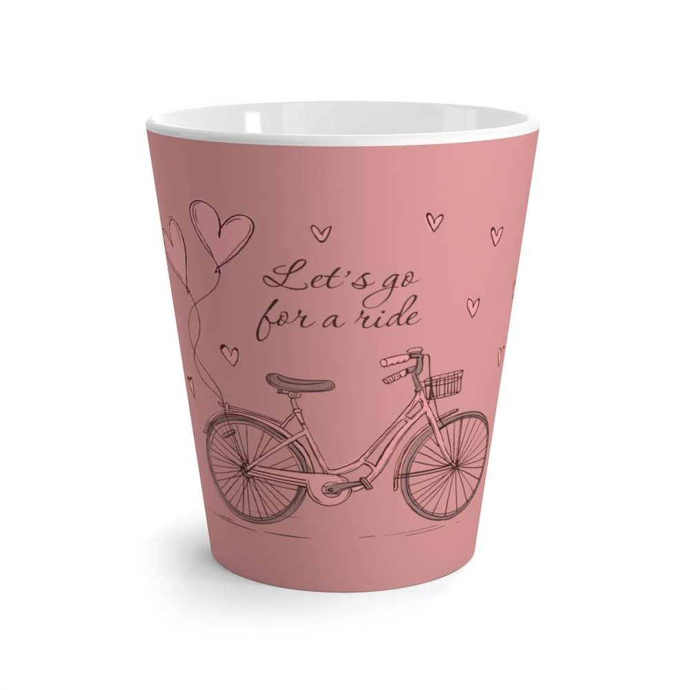 Let's Go For A Ride Behr Coral Rose Latte mug