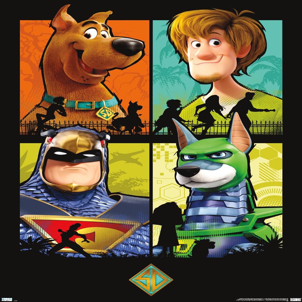 Trends International Scooby- Doo: Scoob! - Grid Wall Poster, 22.375" x 34", Premium Unframed Version