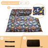 MAXYOYO Dinosaur Japanese Floor Futon Mattress for Boys Girls, Thicken Tatami Mat Sleeping Pad Foldable Bed Roll Up Mattress Floor Lounger Bed Couches and Sofas for Kids Queen Size view 2