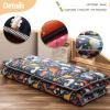 MAXYOYO Dinosaur Japanese Floor Futon Mattress for Boys Girls, Thicken Tatami Mat Sleeping Pad Foldable Bed Roll Up Mattress Floor Lounger Bed Couches and Sofas for Kids Queen Size view 4