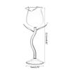 WEI EI Red Wine Glass,Rose Flower Shape Goblet Glasses 100ml Wine Glass view 2