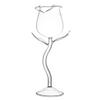 WEI EI Red Wine Glass,Rose Flower Shape Goblet Glasses 100ml Wine Glass view 3