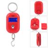Mini Electronic Scale, Fish Weighing Scales Red Portable 25Kg/5G Hanging Scale Digital Pocket Key Chain Weight Hook Kitchen Food Weight Gauge Measuring Tools with Backlight for Home Farm Market view 4