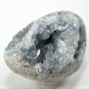 2.2lb 4.25" Ice Sky Blue Celestite Crystal Egg Natural Quartz Mineral Geode Sparkling Druzy Celestine Stone Egg - Madagascar + Stand view 3