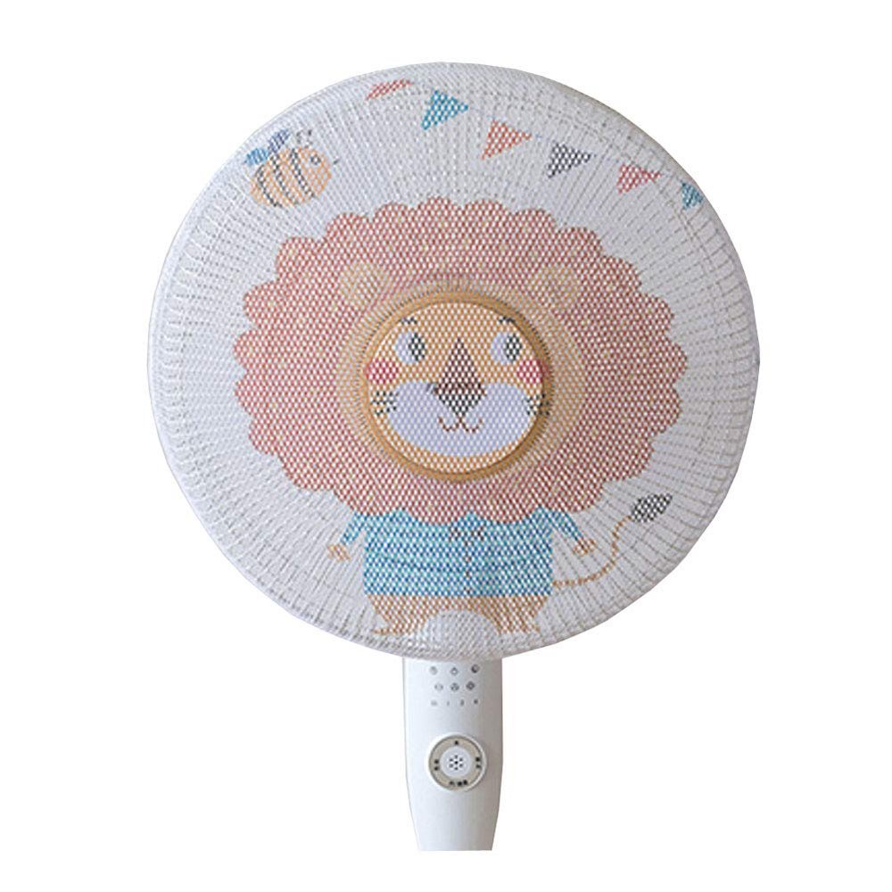 2 Pcs Fan Filters Kid Finger Protector Cartoon Fan Dust Cover Net Cute Washable Dustproof Safety Cover -16in A01