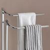 Kings Brand Furniture - Courter Metal Freestanding Bathroom Towel Rack Stand, Chrome view 3