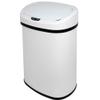 Fast Furnishings White 13-Gallon Kitchen Trash Can with Touch Free Motion Sensor Lid view 1