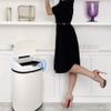 Fast Furnishings White 13-Gallon Kitchen Trash Can with Touch Free Motion Sensor Lid view 2