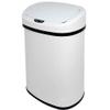 Fast Furnishings White 13-Gallon Kitchen Trash Can with Touch Free Motion Sensor Lid view 4