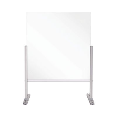 Bi-Office Counter and Desk Transparent Glass Panel, 65 x 85 x 42,5 cm