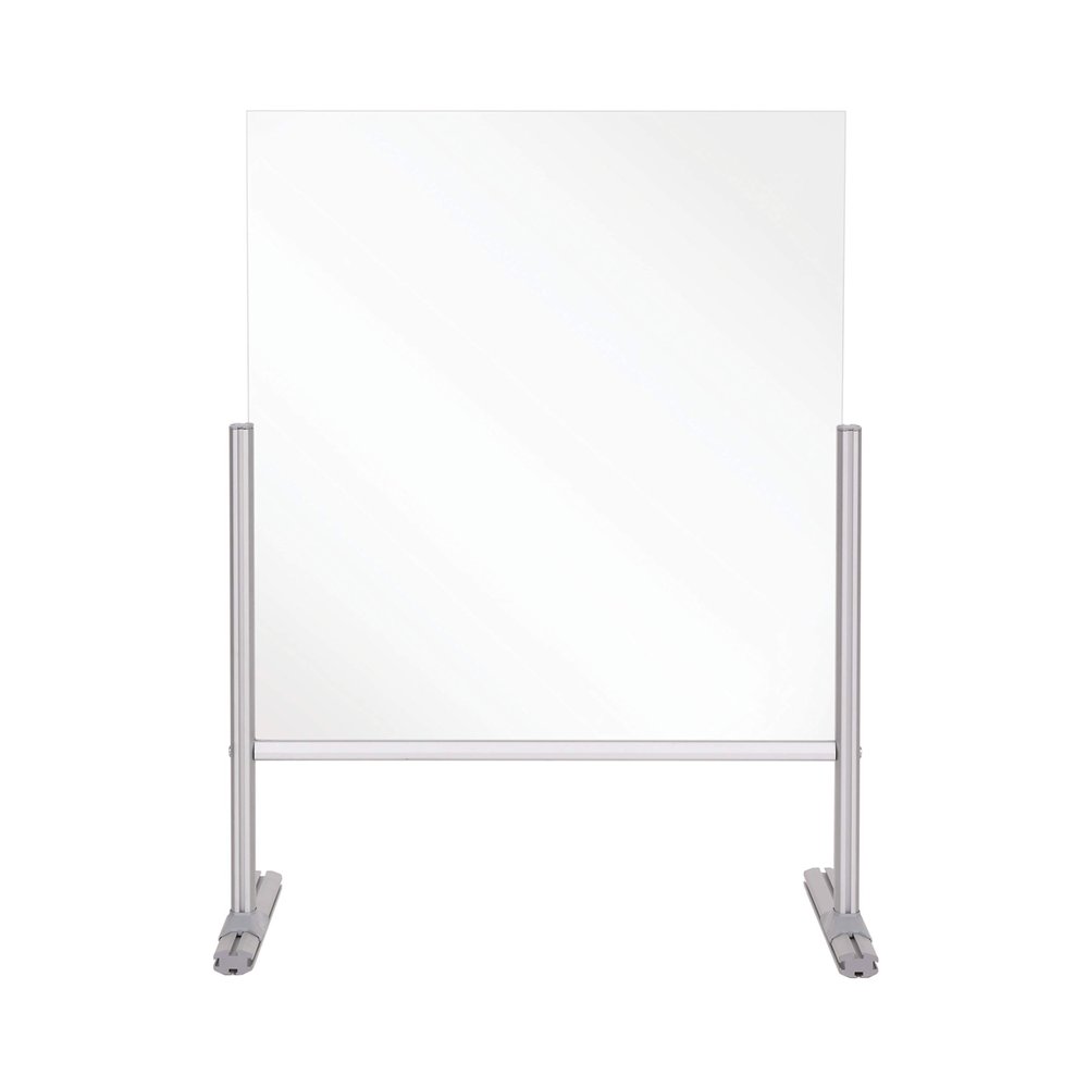 Bi-Office Counter and Desk Transparent Glass Panel, 65 x 85 x 42,5 cm