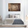 Celebrate Elegance | Woven Tapestry Wall Art Hanging | Contemporary Earthy Silhouetted Floral Design | 100% Cotton USA Size 60x40 view 2