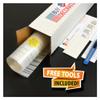 BDF 4WHSTR Decorative Window Film White Stripe (48in X 22ft) view 2