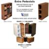 Venture Horizon Project Center Desk with 2 Bookcase Sides-Oak view 4