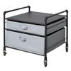 Fridge Stand Supreme - Drawer Organization - Black Frame with Gray Drawers view 1