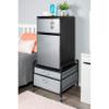 Fridge Stand Supreme - Drawer Organization - Black Frame with Gray Drawers view 2
