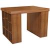 Venture Horizon Project Center Desk with Two 9-Cubby Bookcase Sides (Walnut) view 4
