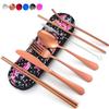 Travel Utensils,Reusable Silverware Set To Go Portable Cutlery Set with a Waterproof Carrying Case for Lunch Boxes Workplace Camping Picnic (Rosegold) view 1