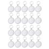 NARAMAX 25 Sets Acrylic Photo Snap in Round Photo Keychain Circular Photo Keychain Blank Keyring Transparent Photo Frame Keyring with Split Key Chain for Office School or Home DIY Picture view 1