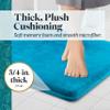 Genteele Memory Foam Bath Mat Non Slip Absorbent Super Cozy Velvet Bathroom Rug Carpet (17 inches X 24 inches, Caribbean Sea) view 4