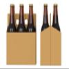 ICE N COLD 6pk Cardboard Carrier (Kraft, 50ct) | Holds 6pk 12oz Bottles | FAST SAME DAY SHIPPING view 3