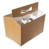 ICE N COLD 6pk Cardboard Carrier (Kraft, 50ct) | Holds 6pk 12oz Bottles | FAST SAME DAY SHIPPING view 4